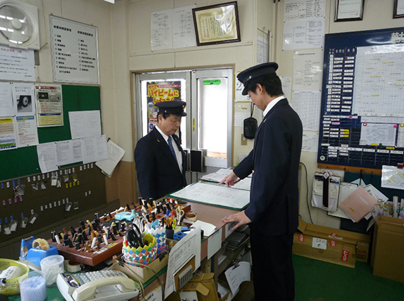 19:10 終業点呼|福井鉄道・バス運転士の1日